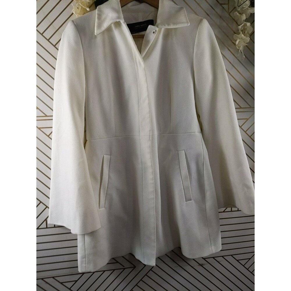 Zara Basic Collection Women's Snap Button Flare S… - image 3